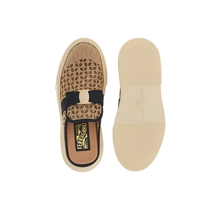 FERRAGAMO Vara Bow Slip-on Sneakers-4
