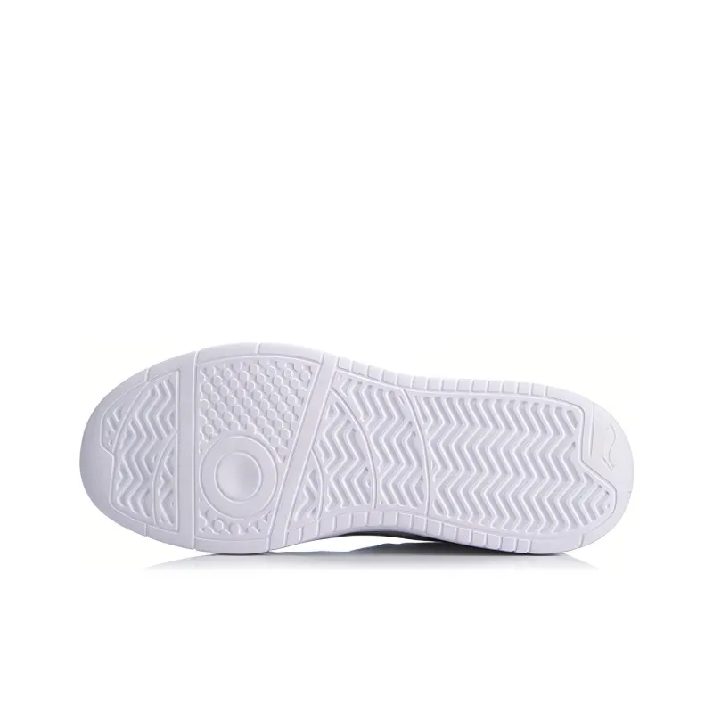 LiNing Wave Superwave Lite Anti Slip Wear Resistant Low Top Skateboard Shoes Men's White Black Gray-4