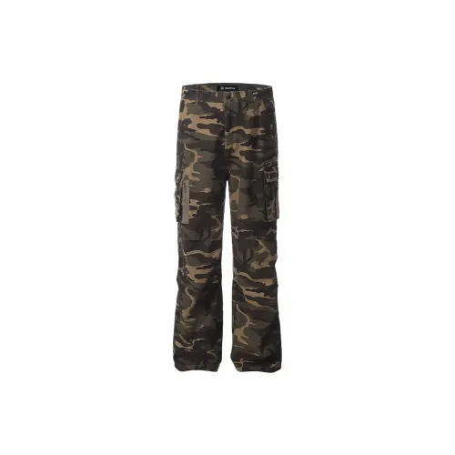 ROUTE 66 Casual Pants Unisex Camouflage