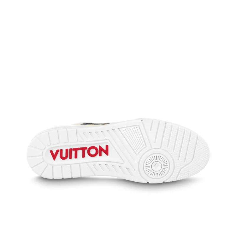 LOUIS VUITTON Trainer Colored In White Black-4