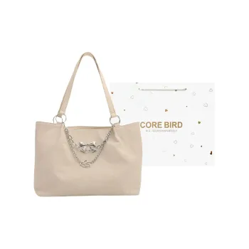 CORE BIRD Special Material Shoulder Bag Women's Gray/Ecru/Black/Pink