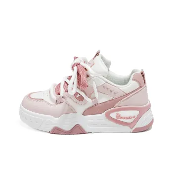 Warrior Low Top Skateboard Shoes Women's Beige Pink