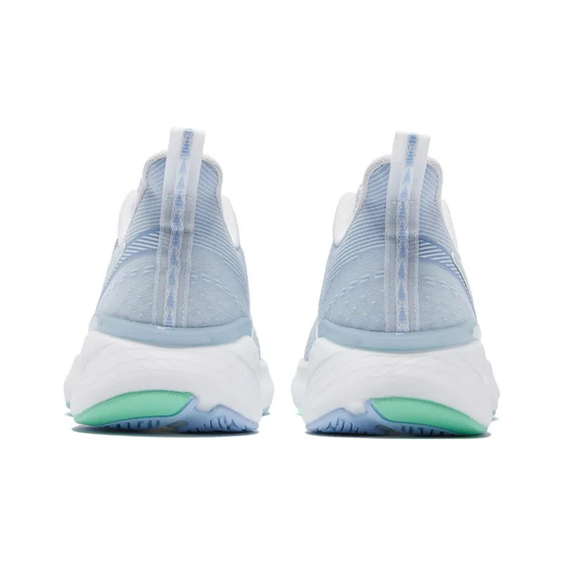 QIAODAN Flying Shadow Team1.0 Anti Slip Wear Resistant Low Top Long Distance Running Shoes Men's White Blue-3