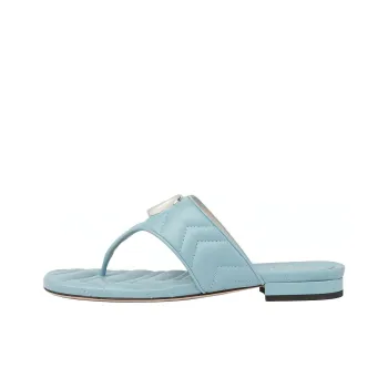 GUCCI GG Flip Flops Women's Blue