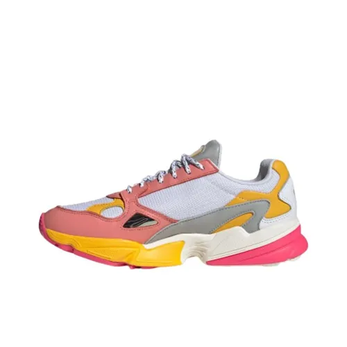 Adidas Originals Falcon Chunky Sneakers Women's Low-Top White/Pink/Yellow