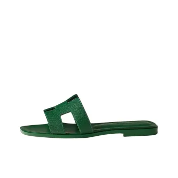 HERMES Oran Stylish Sandals Women's Green