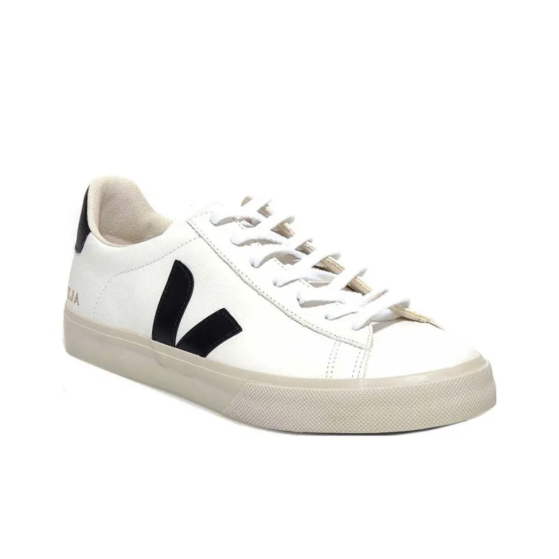 VEJA Campo Stylish Skateboarding Shoes Unisex White Black-1
