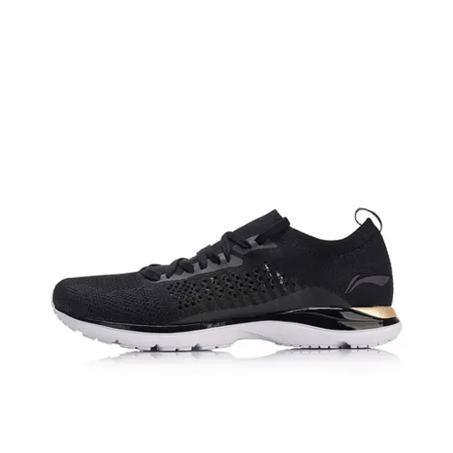 LiNing Super Light 15 Cushioning Low Top Running Shoes Women's Standard Black