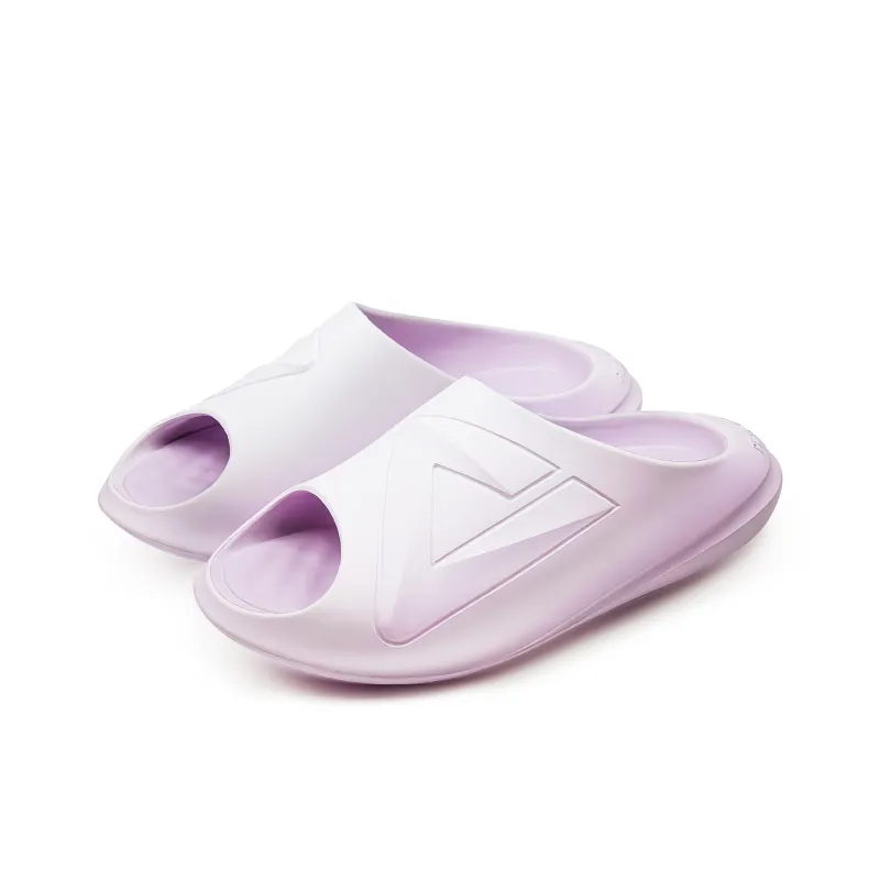 PEAK Very Small Fat Drag Slide Slippers Unisex Light Snow Purple-2