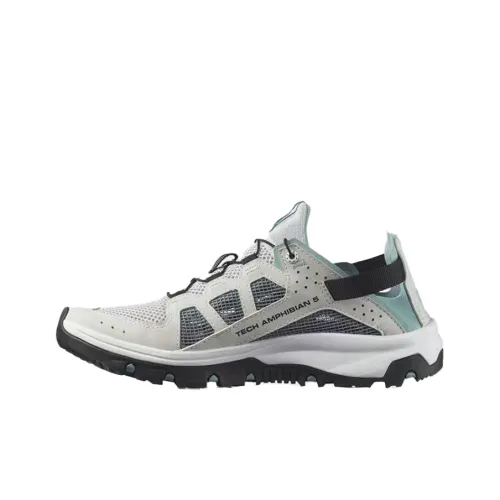 SALOMON Techamphibian 5 Hiking / Trekking Shoes Women's Low-Top Gray/White