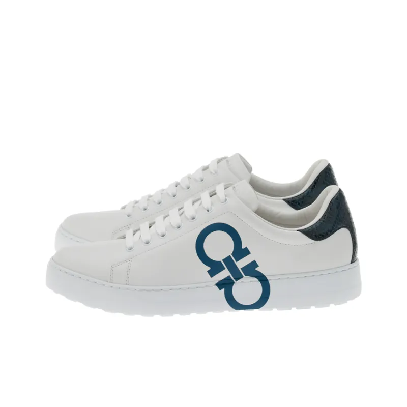 FERRAGAMO Gancini-print Low-top Sneakers-2
