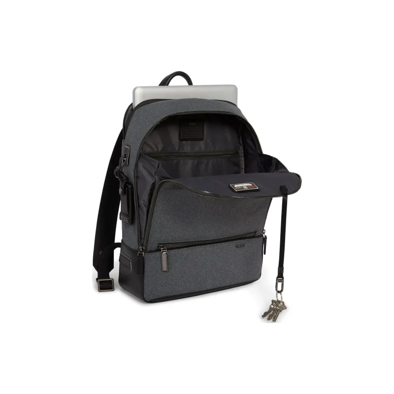 TUMI Polyester Backpack Unisex Deep Carbon-2