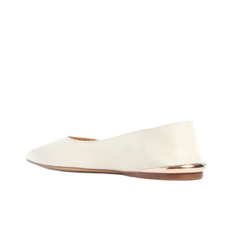 GABRIELA HEARST Fleur Casual Single Shoes Women's White-3