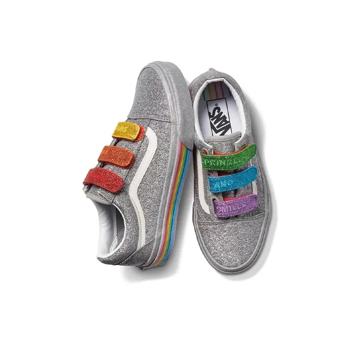 Vans Flour Shop X Old Skool V 'Silver Rainbow'-2