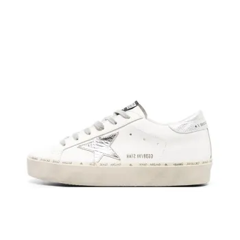 Golden Goose Hi Star Stylish Skateboarding Shoes Women's White