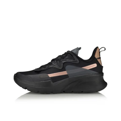 LINING Soft Running Shoes Women's Low-Top Black