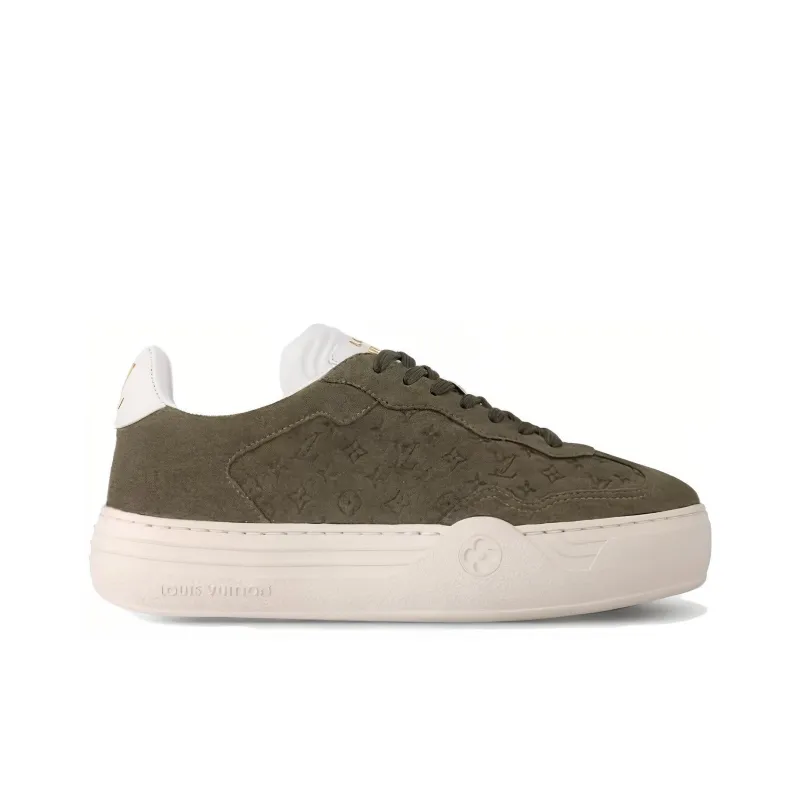 LOUIS VUITTON Groovy Low Top Skateboard Shoes Women's Green-1