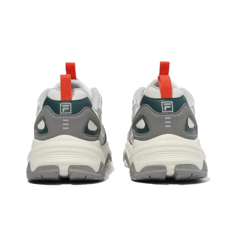 FILA Tiny Rumble Anti Slip Wear Resistant Low Top Casual Shoes Unisex Greige Korean Style-3