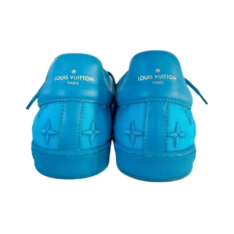 LOUIS VUITTON Luxembourg Sneakers 'Teal Logo Monogram'-4
