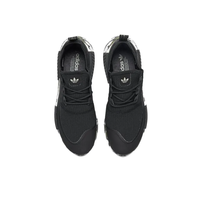 Adidas Originals NMD_R1 Cushioning Wear Resistant Low Top Skateboard Shoes Men's Black-2