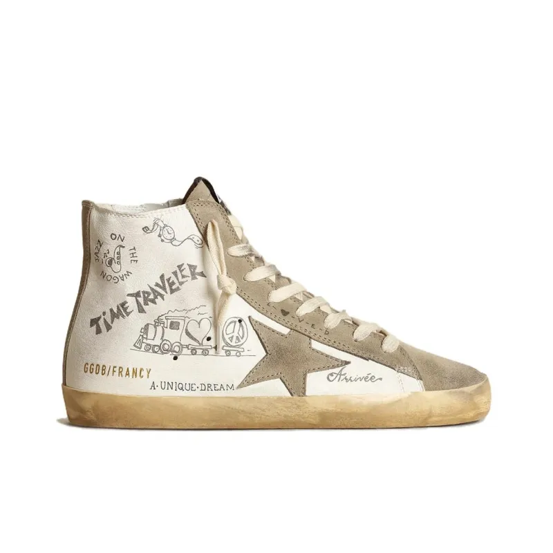 Golden Goose Francy Journey print High top Sneakers-1