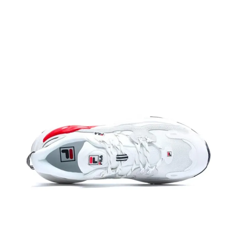 FILA Wave Low Top Shoes 'White Red Grey'-3