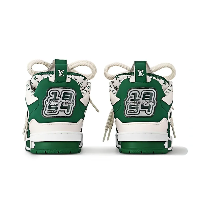LOUIS VUITTON Lv Skate Sneaker Green White-3