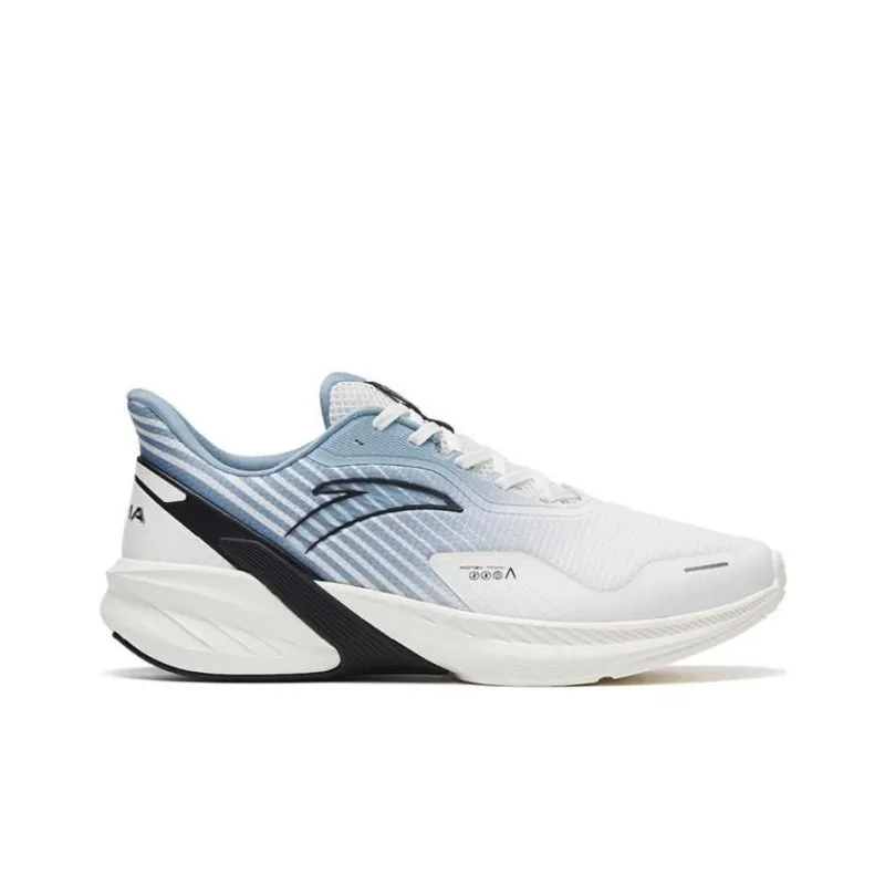 Anta DuCi4 Shock Absorbers With Slip Resistant Features Low Top Casual Running Shoes Men's Blue White Black-1