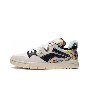LiNing Wave Pro Anti Slip Wear Resistant Low Top Skateboard Shoes Women's White Black