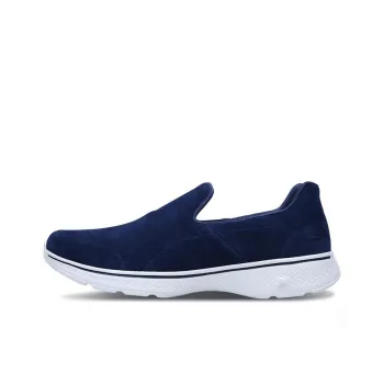 Skechers Go Walk 4 Cushioning Anti-Slip And Wear-Resistant Low-Top Casual Shoes Men's Blue Gray