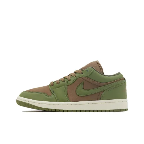 Jordan 1 Low SE Brown Kelp Sky J Light Olive Women's