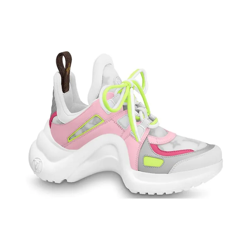 LOUIS VUITTON Lv Archlight Sports Shoes Pink/Green Women's-1