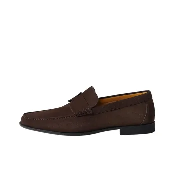 HERMES Duke Loafers Men's Dark Brown
