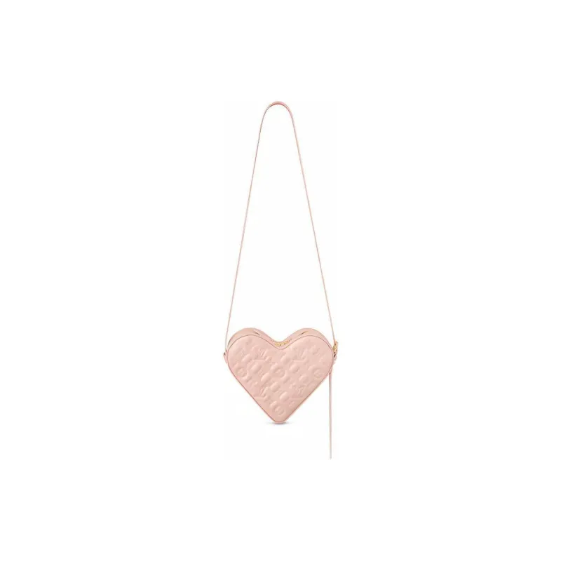 LOUIS VUITTON Limited Edition Sac Coeur Heartbox Monogram Pink Lambskin-3