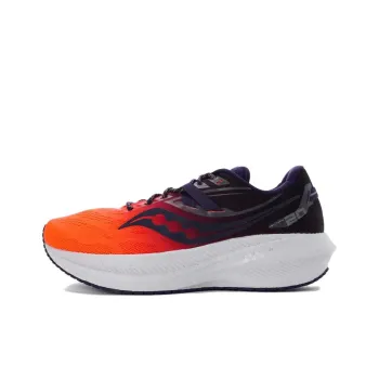 Saucony Triumph 20 Cushioning Anti Slip And Wear Resistant Low Top Marathon Running Shoes Men's Orange Red