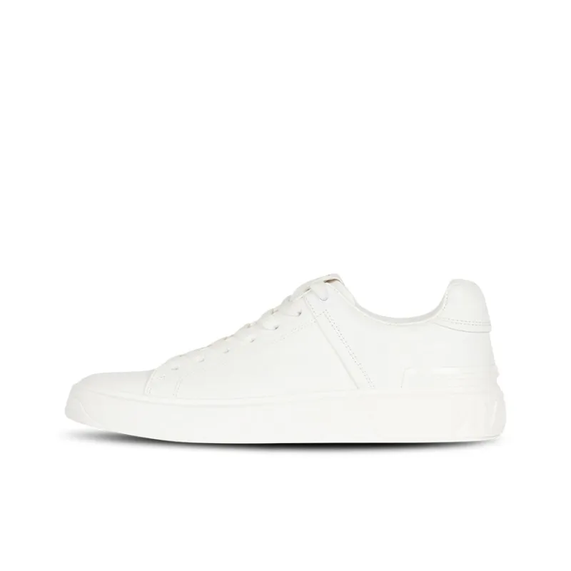 BALMAIN B Court Low Top Stylish Skateboarding Shoes Women's White-0