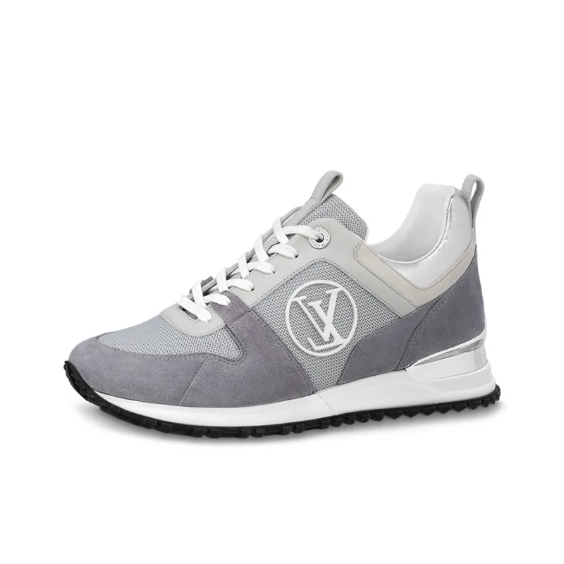 LOUIS VUITTON Run Away Sneakers 'Grey Mesh With Logo' Women's-0
