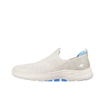 Skechers Go Walk 6 Cushioning Anti Slip Wear Resistant Breathability Low Top Casual Shoes Women's White