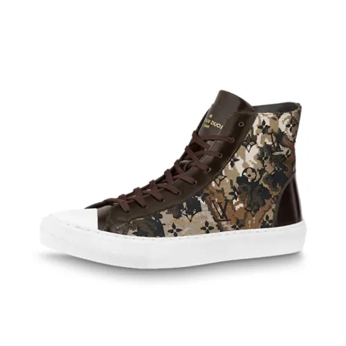 LOUIS VUITTON Tattoo Casual Shoes Men High-Top Brown