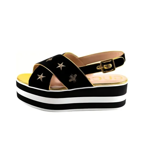 GUCCI Strap Sandals Women's Black
