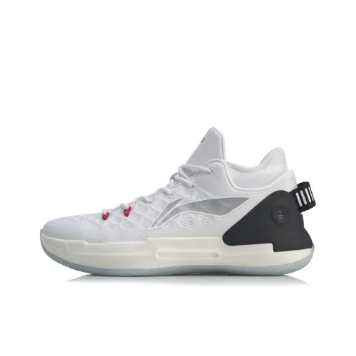 LINING YuShuai 13 Basketball Shoes Men Mid-Top White/Black