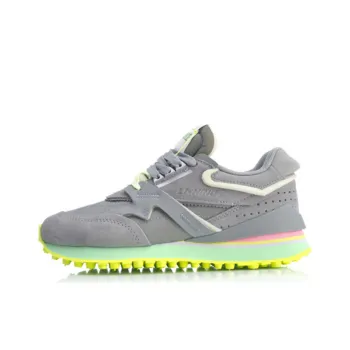 LiNing 001 Anti Slip And Wear Resistant Lightweight Low Top Sports Casual Shoes Women's Snow Gray