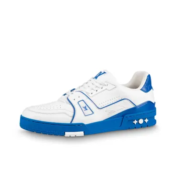 LOUIS VUITTON Lv Trainers 'White With Blue'