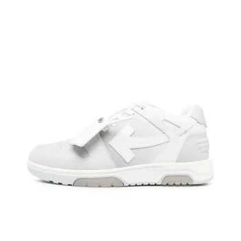 OFF WHITE Out Of Office Ooo Low Tops White Gray