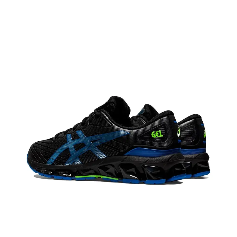 Asics GEL Quantum 7 Anti Slip Wear Resistant Low Top Running Shoes Men's Black Blue-3