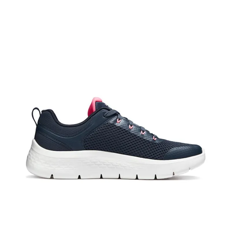 Skechers Go Walk Fle Cushioning Anti Slip Wear Resistant Breathability Low Top Casual Running Shoes Women's Black Red-1