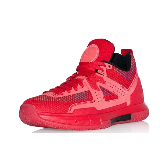 LiNing WOW 5 Non slip Lightweight Low Top Basketball Shoes Men's Red-3