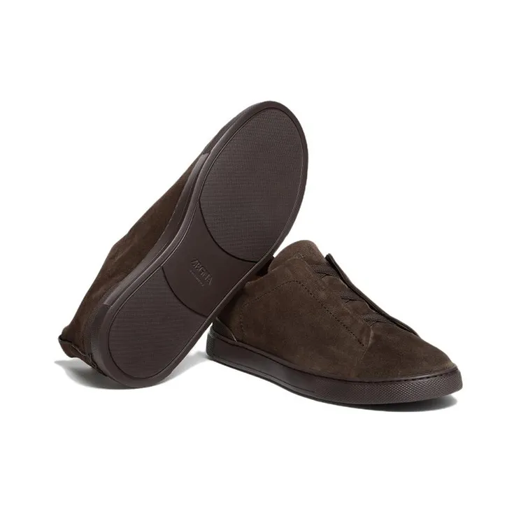 Zegna Slip-on Triple Stitch Sneakers-4