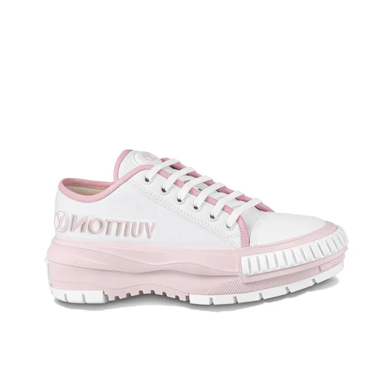 LOUIS VUITTON Squad Sneakers 'White Pink' Women's-1