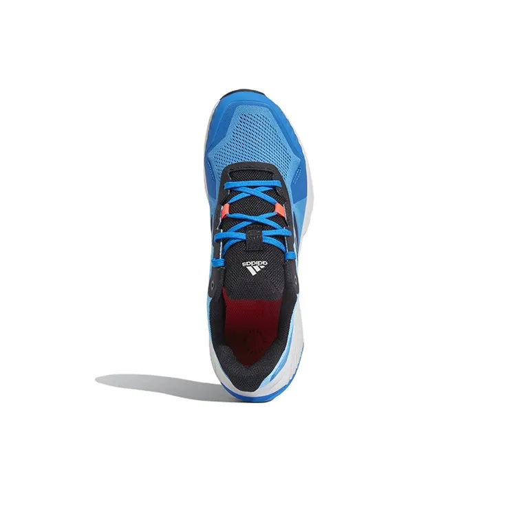 Adidas Terrex Soulstride Wear-resistant And Lightweight Low-Top Running Shoes Men's Blue White-4